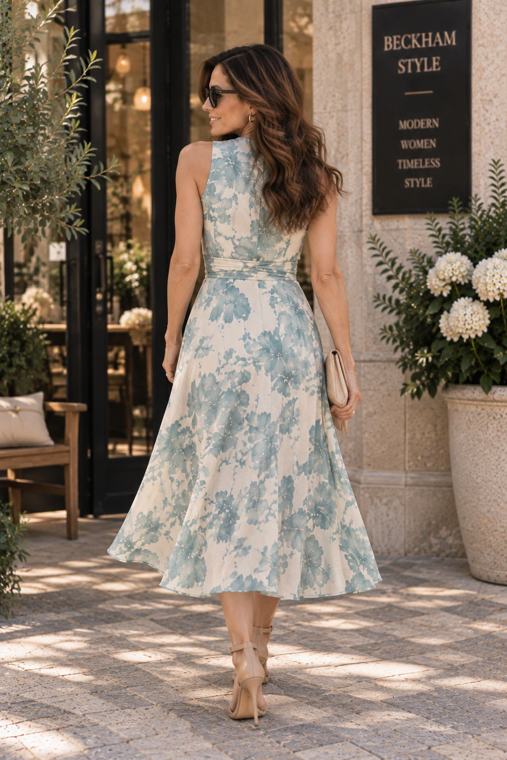 The Camille Floral Midi Dress