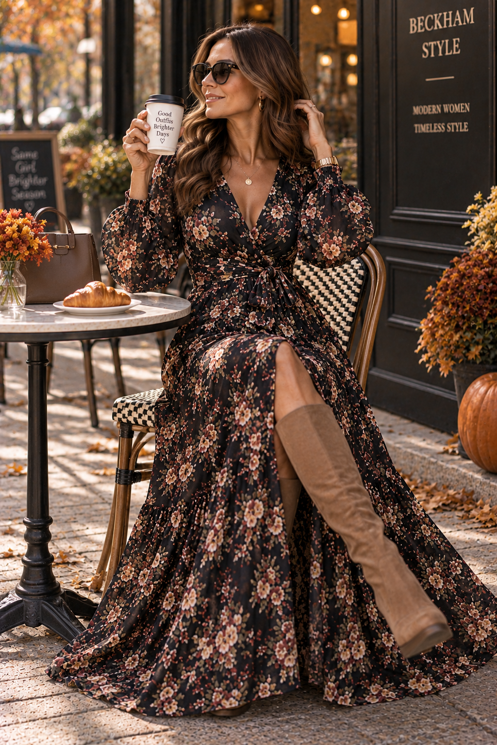 The Valencia Wrap Maxi Dress