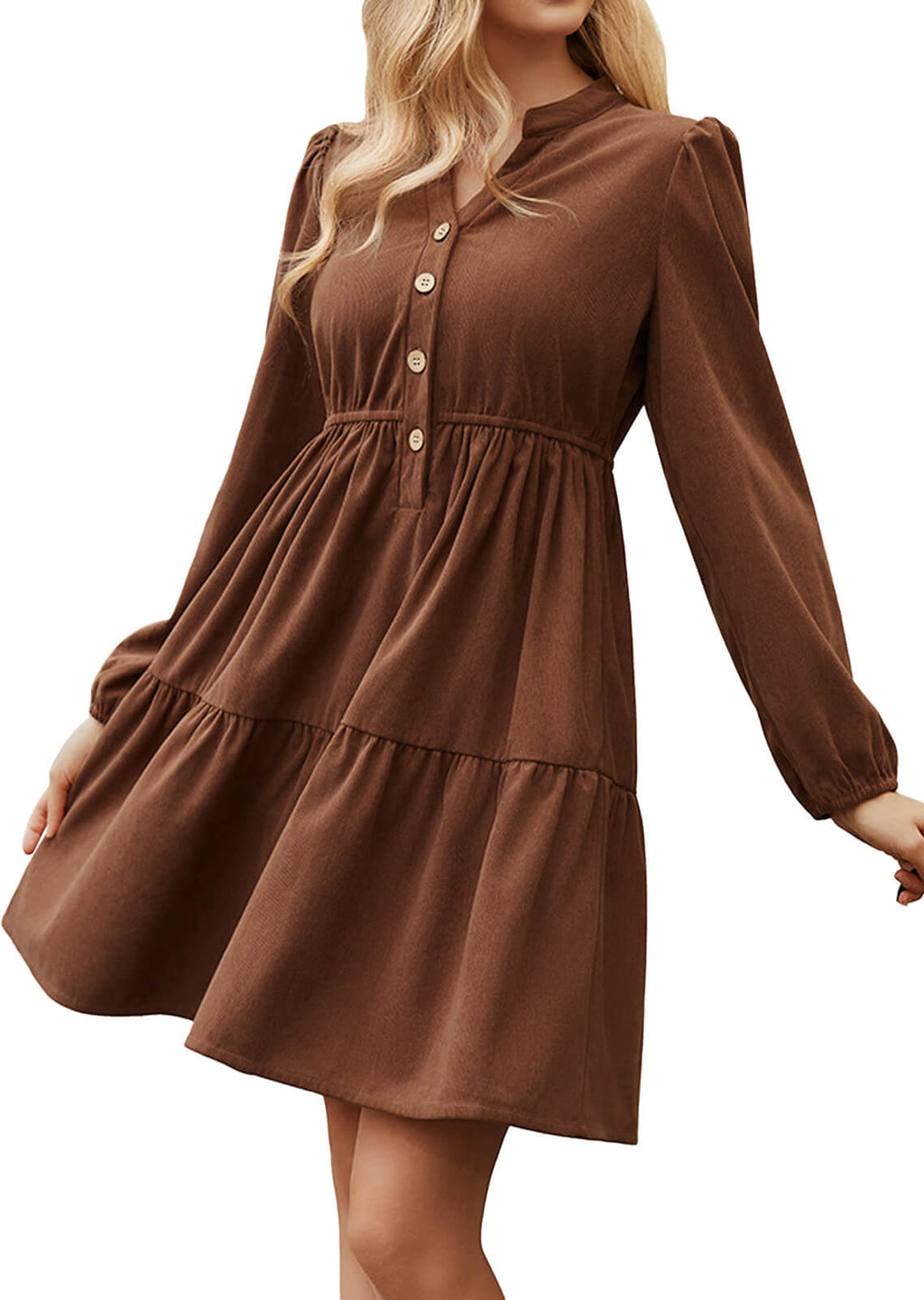 HEEKPEK Everyday V-Neck Corduroy Dress