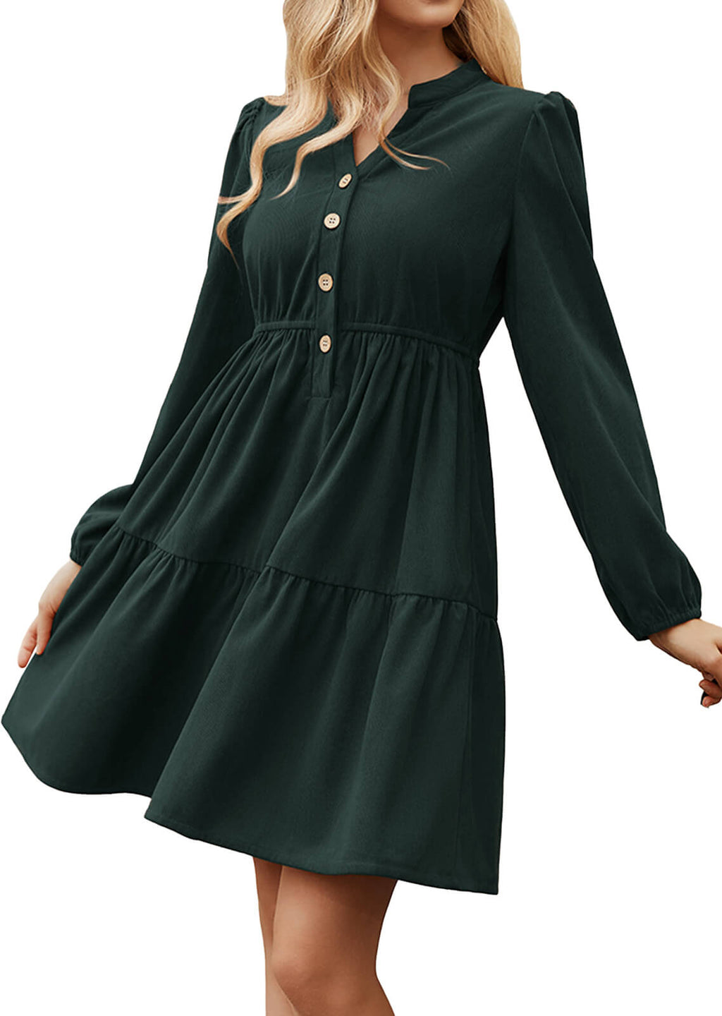 HEEKPEK Everyday V-Neck Corduroy Dress