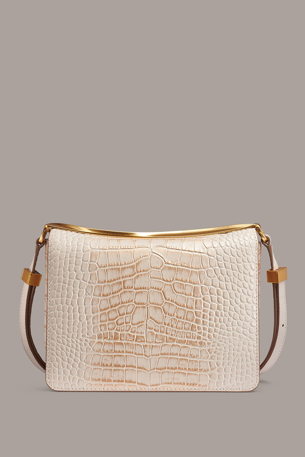 Aurelia Croc-Effect Shoulder Bag