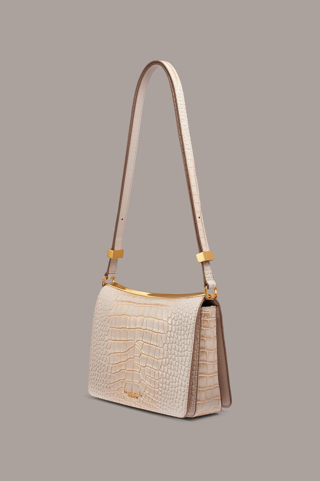 Aurelia Croc-Effect Shoulder Bag