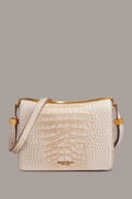 Aurelia Croc-Effect Shoulder Bag