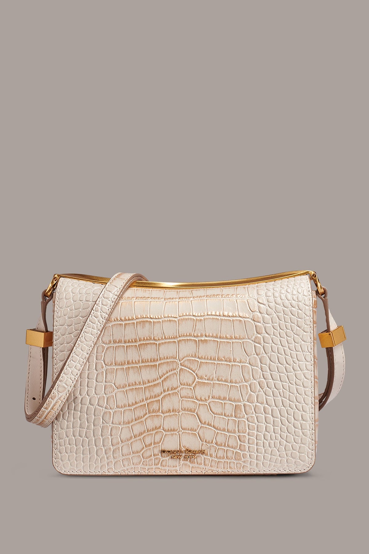 Aurelia Croc-Effect Shoulder Bag