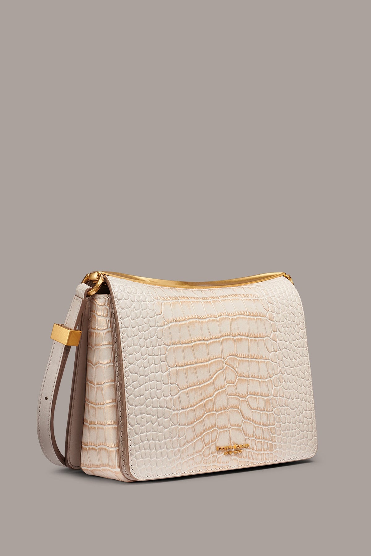 Aurelia Croc-Effect Shoulder Bag