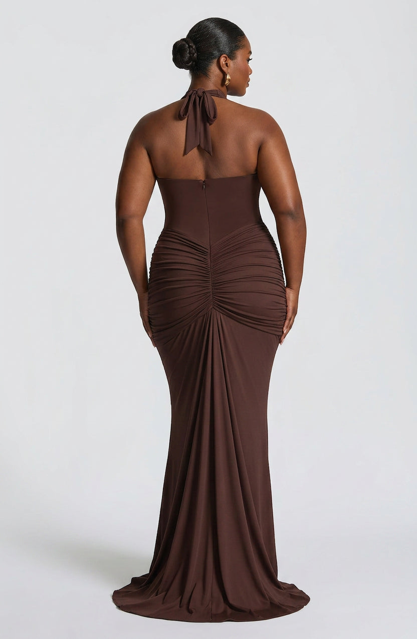 Birdie Maxi Dress - Plum Brown