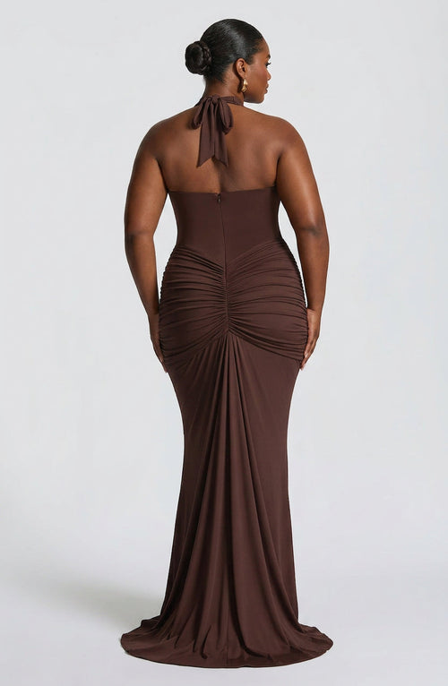 Birdie Maxi Dress - Plum Brown