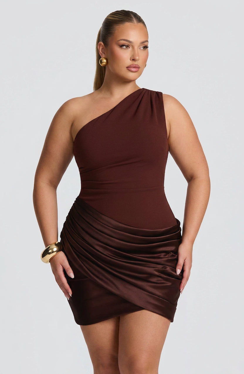 Yara Maxi Dress - Plum Brown